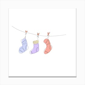 Sock Hanger Canvas Print