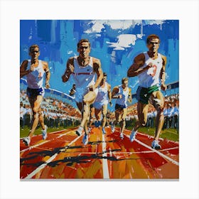 Olympic Runners 2 Canvas Print