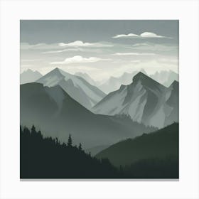 Mountain Landscape 5 Canvas Print