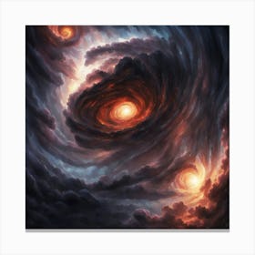 Galaxy In The Clouds Canvas Print