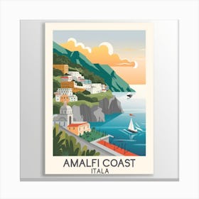 Amalfi Coast Italia Travel 2 Canvas Print