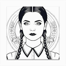 Wednesday Adams 1 Canvas Print