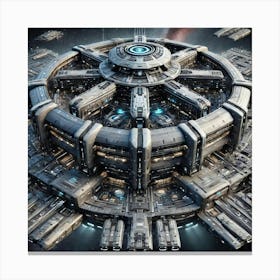 A Central Command Station Asterian Syndicate 1024 Canvas Print