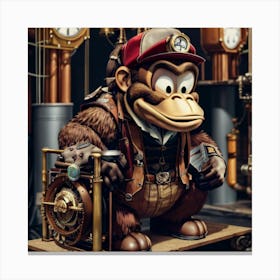 Donkey Kong Steampunk Canvas Print