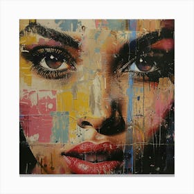 'The Face Of A Woman' 1 Canvas Print