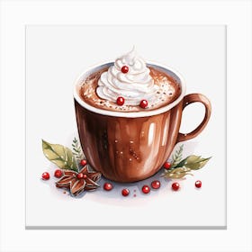 Hot Chocolate With Whipped Cream 18 Canvas Print