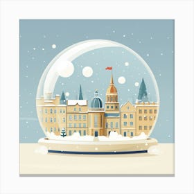 Bath United Kingdom Snowglobe Canvas Print