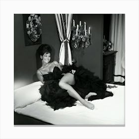 Italian Actress Claudia Cardinale In A Scene From The Film The Magnificent Cuckold Canvas Print