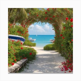 Archway To The Beach Canvas Print