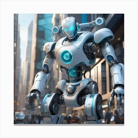 Futuristic Robot 15 Canvas Print