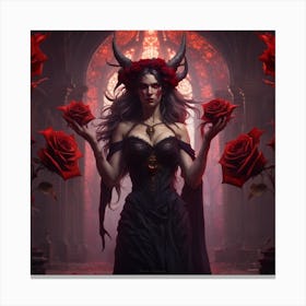 Demon Woman 2 Canvas Print