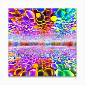 Psychedelic Bubbles Canvas Print