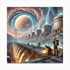 Venusian Enclave Power Plants Purpose Converted Canvas Print