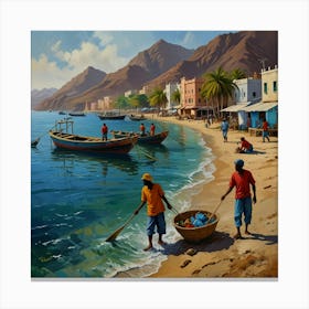 Oman Beach Canvas Print