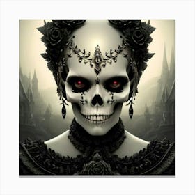 Gothic Skull Canvas Print