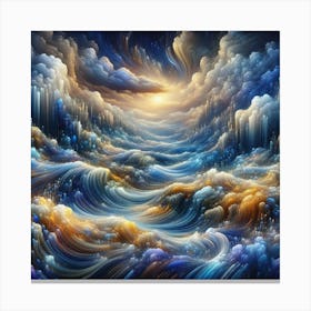 Psychedelic Ocean Canvas Print