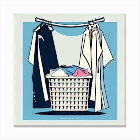 Laundry Basket 4 Canvas Print