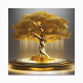 Tree Of Gold Canvas Print