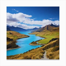 Lake Tekapo beautiful landscape Canvas Print