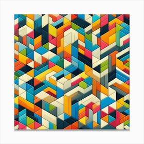 Abstract Geometric Pattern 33 Canvas Print