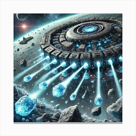 A Futuristic Sci Fi Scene Illustrating The Self Re Canvas Print