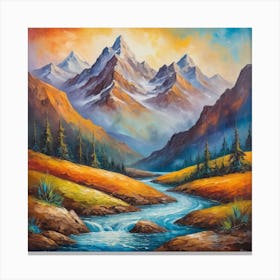 the  valley  morning Canvas Print