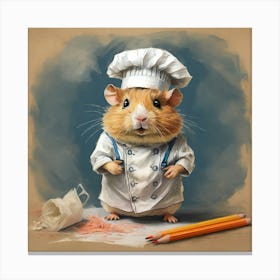 Chef Hamster Canvas Print