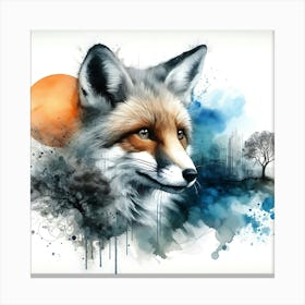 Creative Wild Animal Representation 26 Canvas Print