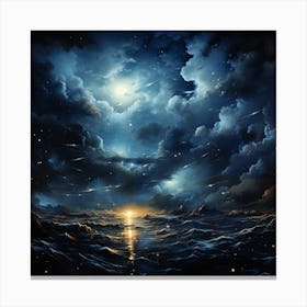 Ocean At Night Canvas Print