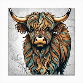 Highland Cow Canvas Print