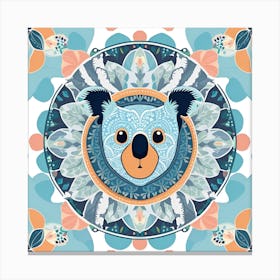 Koala Mandala Canvas Print