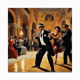 Tango Dancers Canvas Print