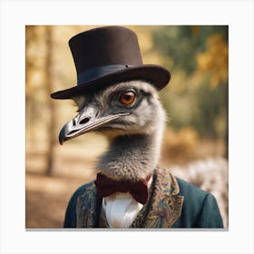 Silly Animals Series Emu 1 Canvas Print