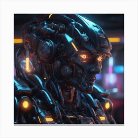 Futuristic Robot 58 Canvas Print