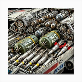 A Highly Detailed Scene Showcasing The Bomb Bays O Converted Canvas Print