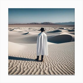 Man In The Desert 92 Canvas Print