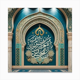 Islamic Calligraphy 1 Canvas Print