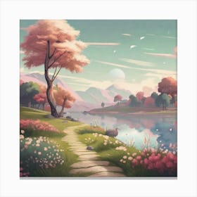 Landscape Painting 36 Canvas Print