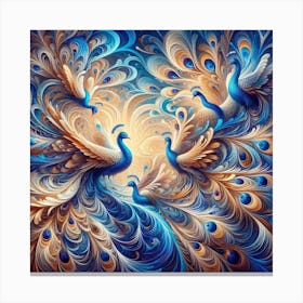 Beautiful peacocks 1 Canvas Print