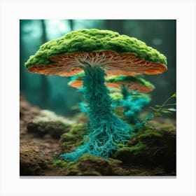 Fungus In The Forest Canvas Print