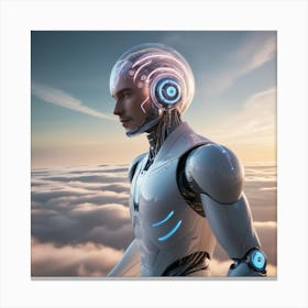 Photorealistic Robot Art Print Canvas Print