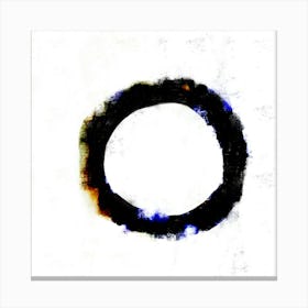 Dark ring on white background Canvas Print