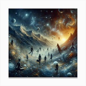 Psychedelic Landscape Canvas Print