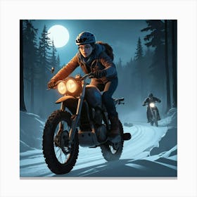 Graphic Design We Ride Until Dawn Art 2 Canvas Print