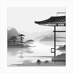 Japanese Pagoda Canvas Print