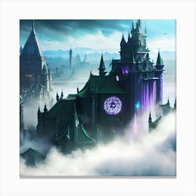 Castle In The Clouds Canvas Print