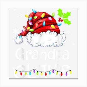 Grandpa Claus Santa Funny Christmas Pajama Matching Family Canvas Print