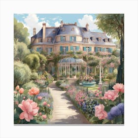 Garden In Paris Canvas Print