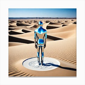 Man In The Desert 148 Canvas Print