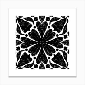 Black And White Floral Pattern 21 Toile